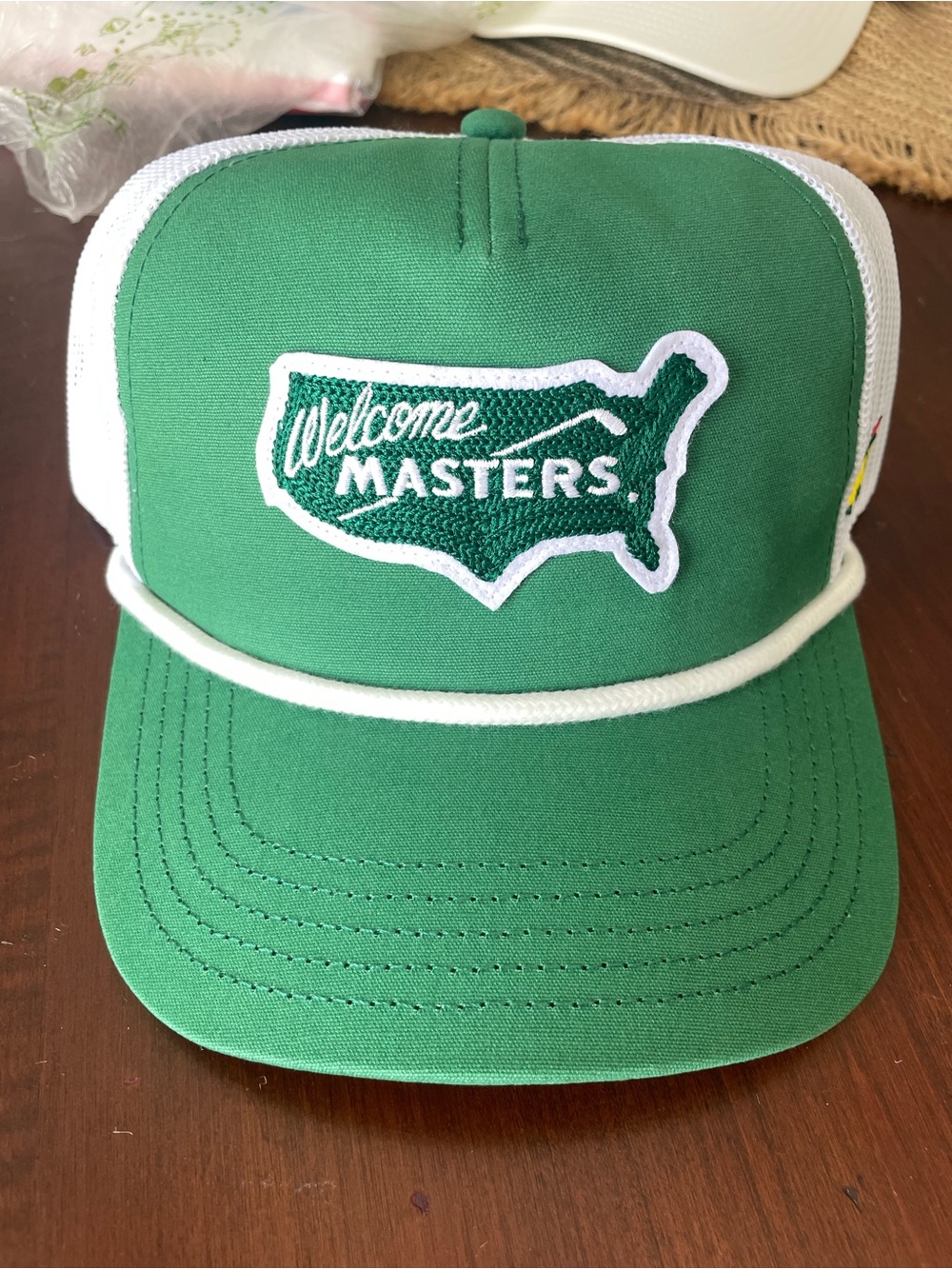 Masters 2026 design - Welcome Masters Green Foam Trucker Hat - NWT